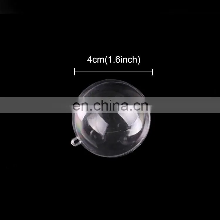 5 PCS Transparent Christmas Ball Hollow Plastic Sphere Ball Shaped Eternal Flower Ball Wedding Gift