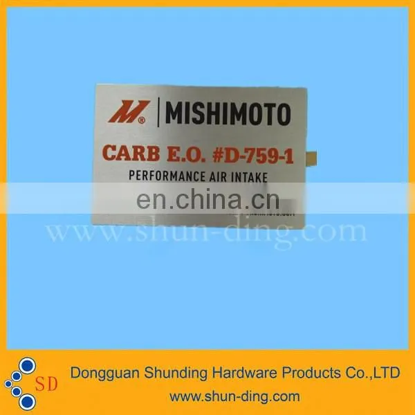metal nameplate business name card
