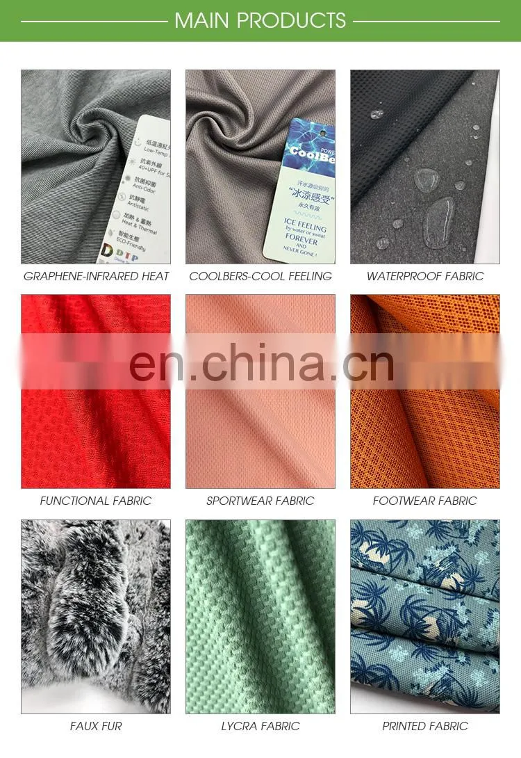 50% graphene 50% recycled PET bottle infrared upf 50+ eco friendly fabric
