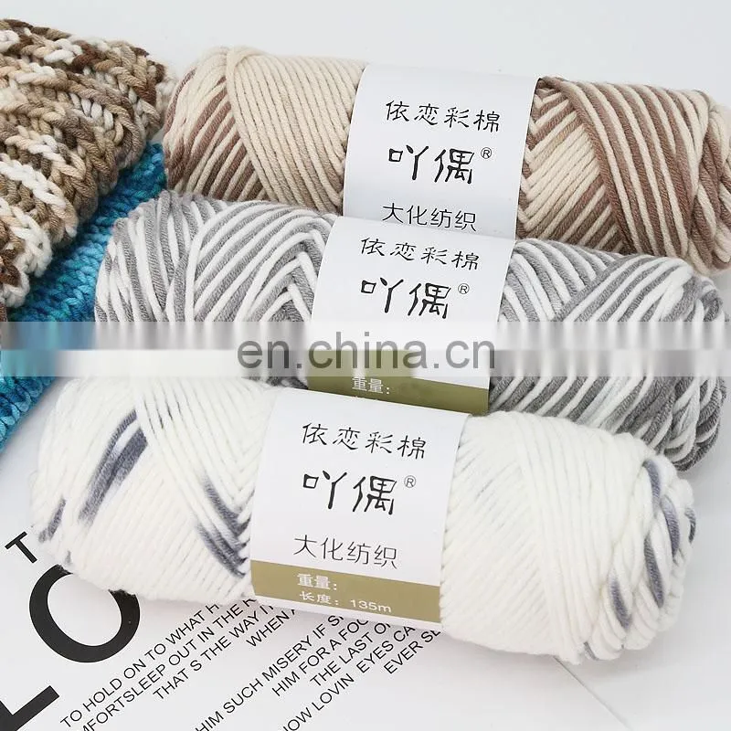Hot sell blend degrate color cotton yarn with low price