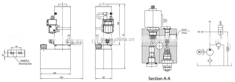 Pallet Truck Power Units,hydraulic power pack for material handling