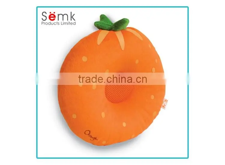 Popular design fruit shaped bluetooth cushion speaker for promotional