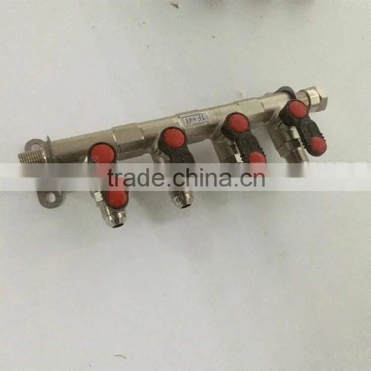 CW617n material natural gas manifold with for gas pipe compression fitting