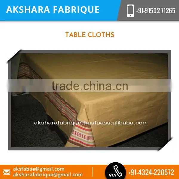 Durable Flawless Finishing Colourful Table Cloths Available at Market Price