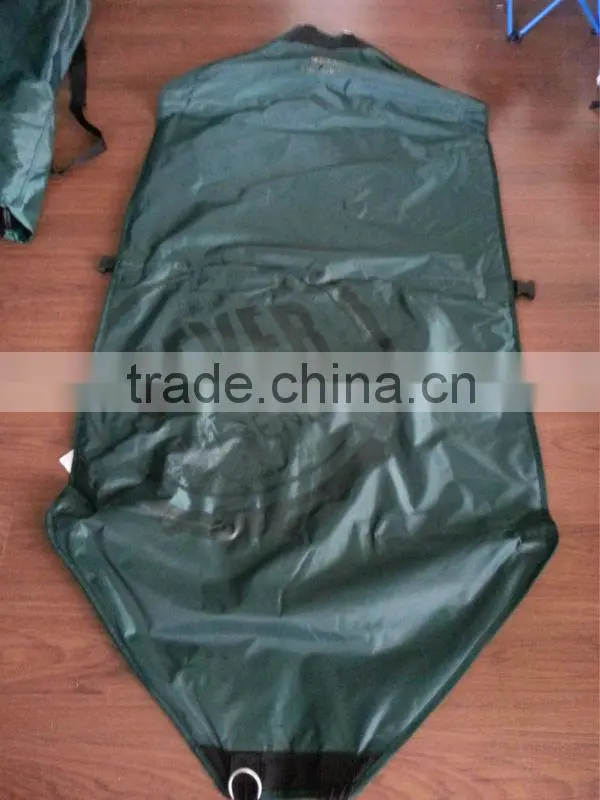 net fabric folding bed with steel tube stand