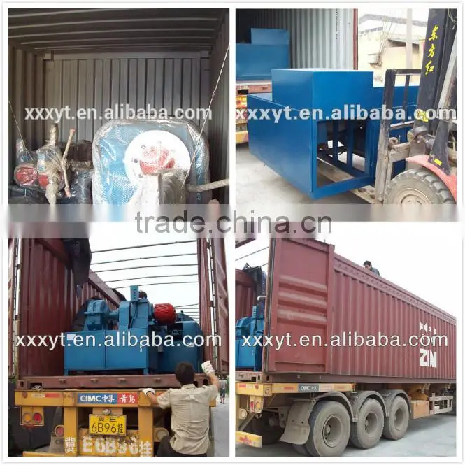 safety OTR tire rubber cutter equipment / OTR tire sidewall shredder machine