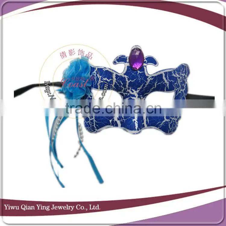custom nice color Amusement mask cocktail party mask with flower