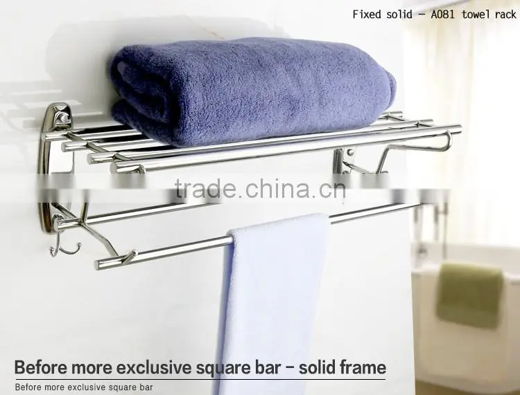 Wesda Bathroom Hardware Set metal bathroom hotel towel shelf a081