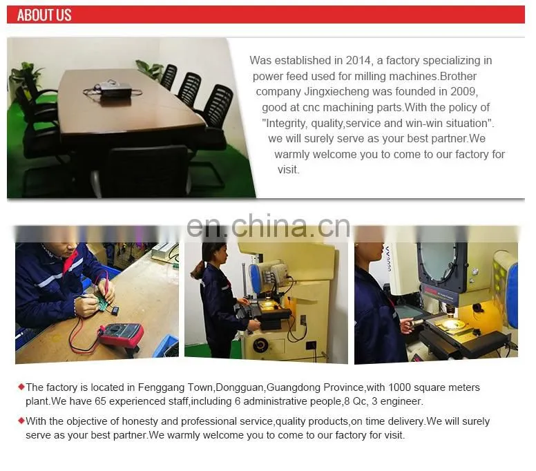 OEM Low Price Factory Table Power Feed For Milling Machine In China