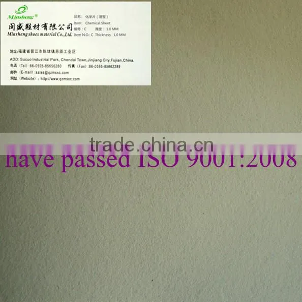 thermoplastic shoes toe puffs and counter chemical sheet