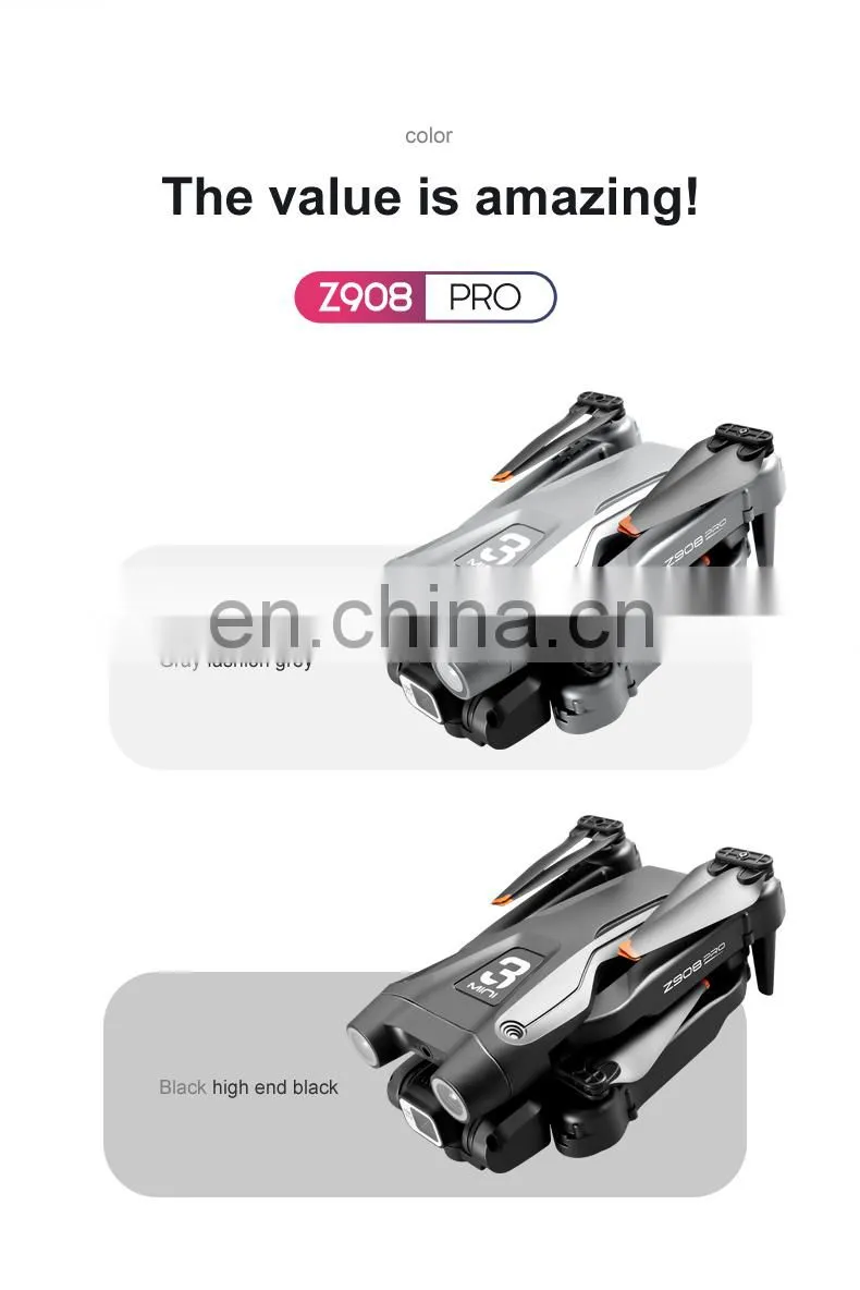 Z908pro RC Drone 4K Mini Dual camera Obstacle Avoidance Foldable Quadcopter RC Helicopter Toy