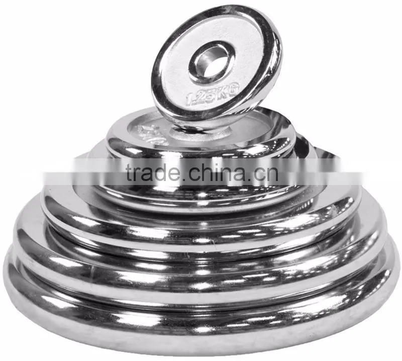Chromed standard weight plate