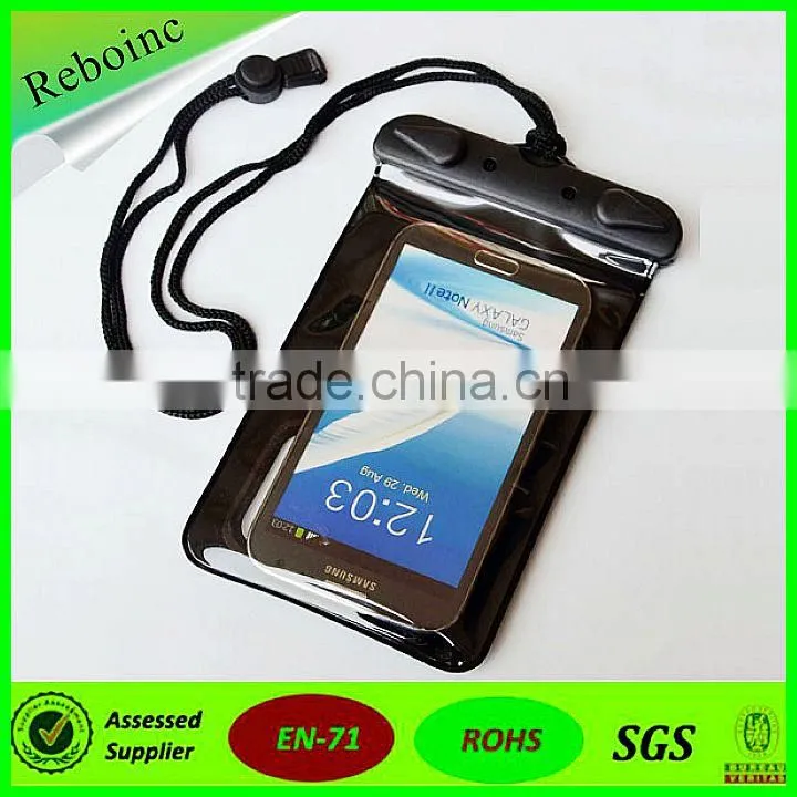 new fashion shining drift sand star dry bag waterproof phone bag case for iphone 6 plus purple blue