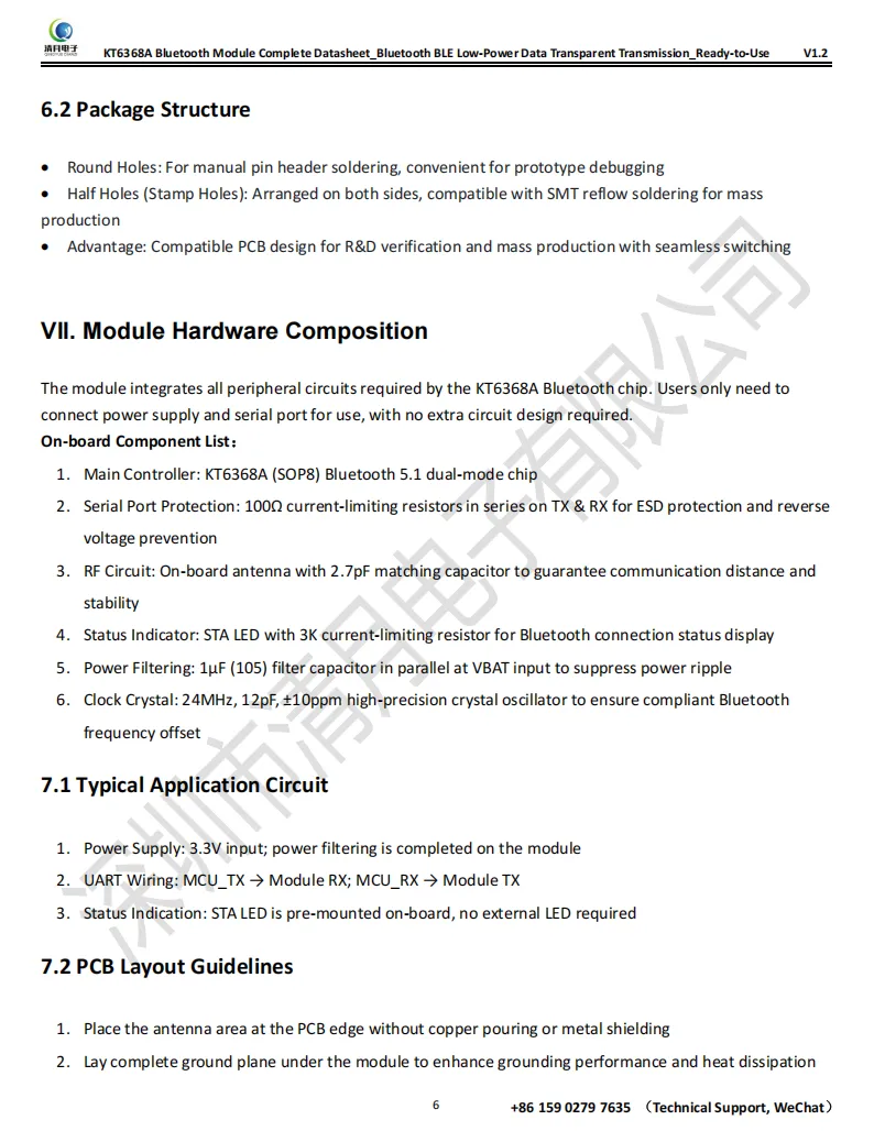 20260527_KT6368A Bluetooth Module Complete Datasheet_Bluetooth BLE Low-Power Data Transparent Transmission_Ready-to-Use_V1.3_06.png