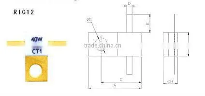 High - power RIG12 power resistor 1000w