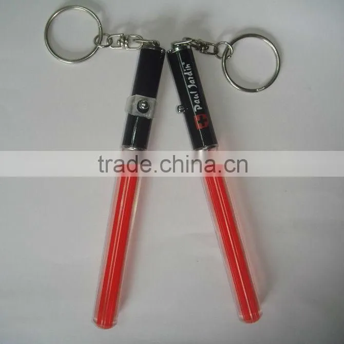 LED Light Stick Keychain Keyring Glow Sabre For Party