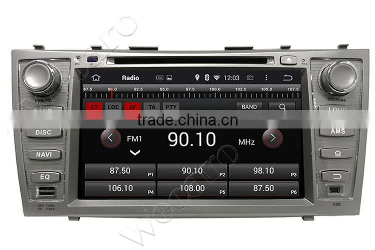 Wecaro WC-TC8006 Android 4.4.4 car stereo 1024 * 600 android car pc for toyota camry WIFI 3G A9 cpu