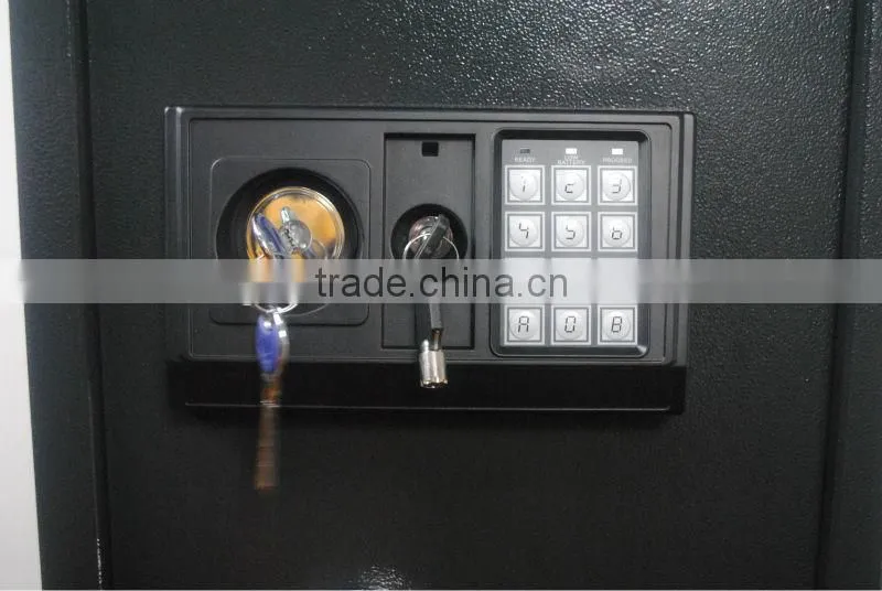 Cheap Electronic gun safe box with 5 locking bolts for keeping 3-5 rifles and pistol