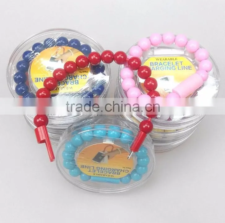 The new bracelet cable line Creative portable charging line wrist USB cable smartphones