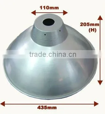 Alum. lamp shade cover and lamp cord