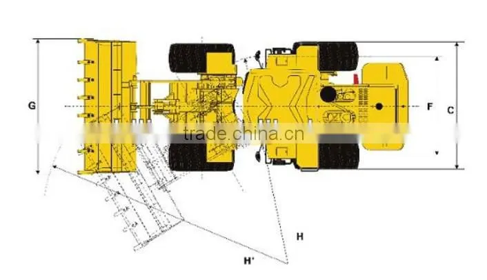 China hot wheel loader for sale, operating weight:17Ton