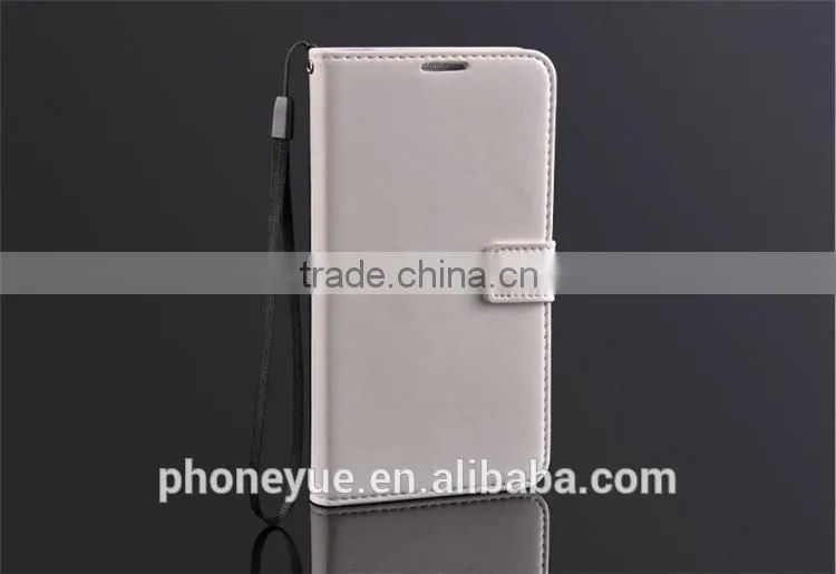 mobile phone card slot stand holder pu leather flip cover case for samsung c4