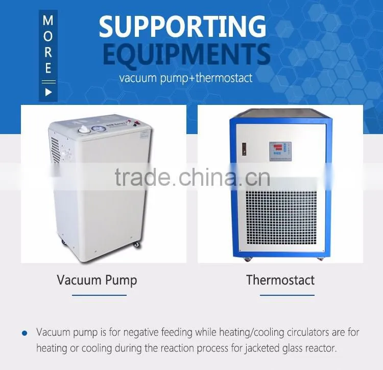 laboratory chemical standard jacketed glass reactor