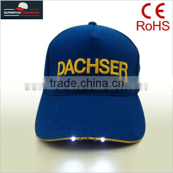 customized high quality LED snapback caps