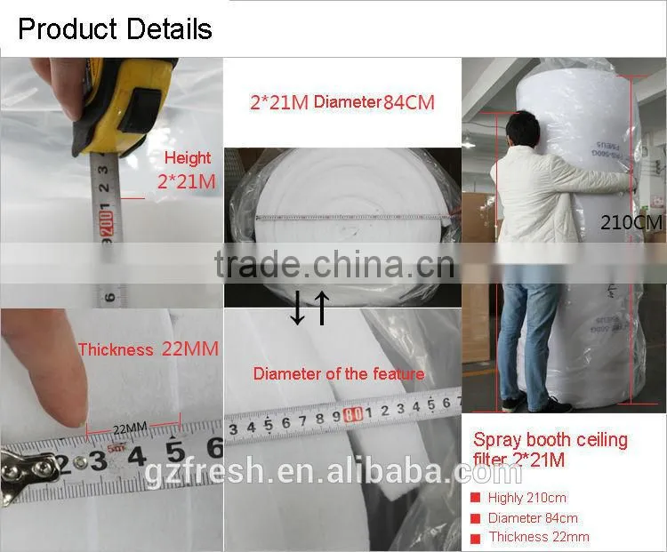 FRESH F5 air filter roll for car spraybooth (OEM available)
