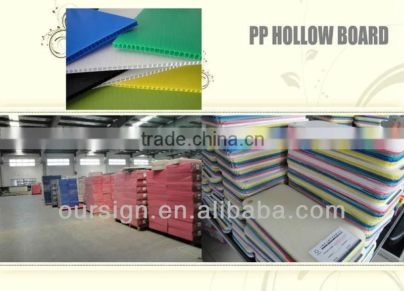waterproof pp corrugated plastic sheet