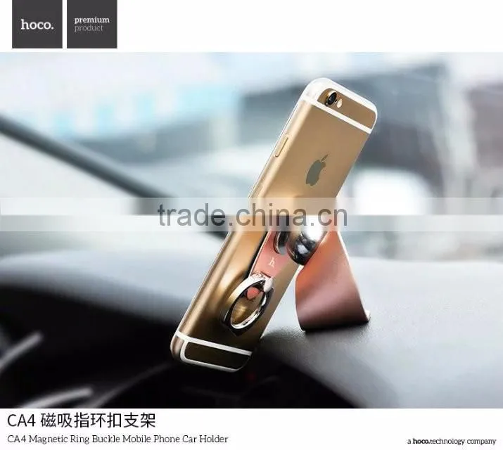HOCO CA4 Magnetic Ring Bracket Holder for Universal Mobile Phone Metal Ring Buckle Car Holder For IOS/Android Phone TB-0301