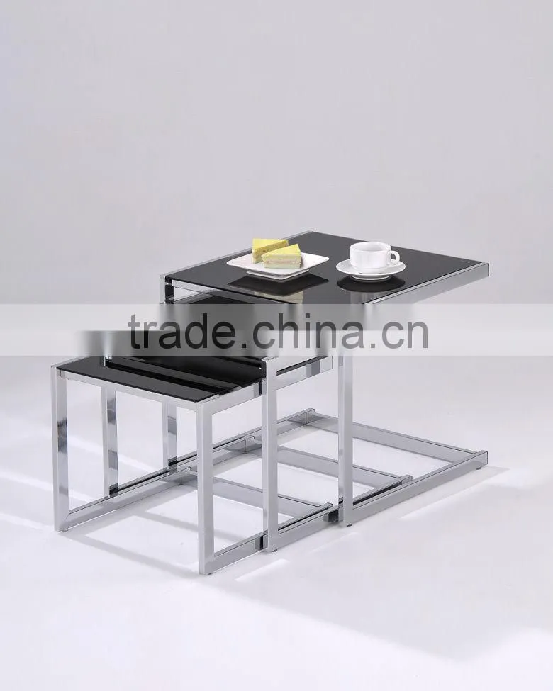 Modern Coffee Tabel/ Tempered Glass Cafe Table Sets