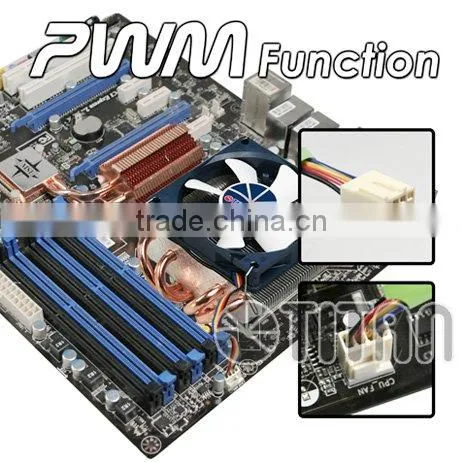 CPU 1.5 U low profile Intel LGA 775 1155 1156 AMD PWM controller heat pipe cooler