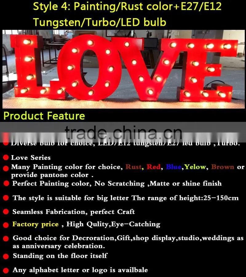 love bulb sign