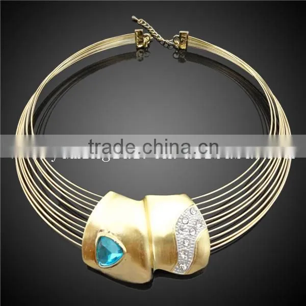 Wholesale african costume jewelry set factory crystal moscow in new design