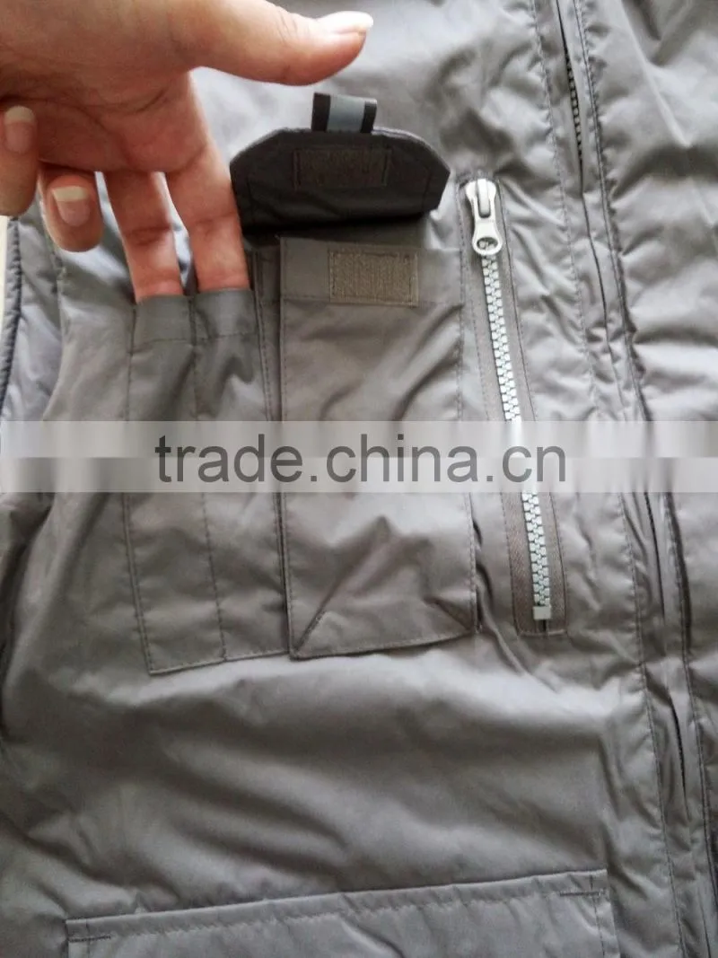 100% polyester work vest uniform fleece lining with pockets for men wholesale