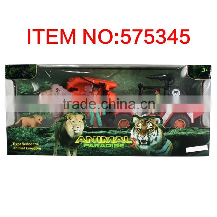 New products zoo animal set toy for kids play