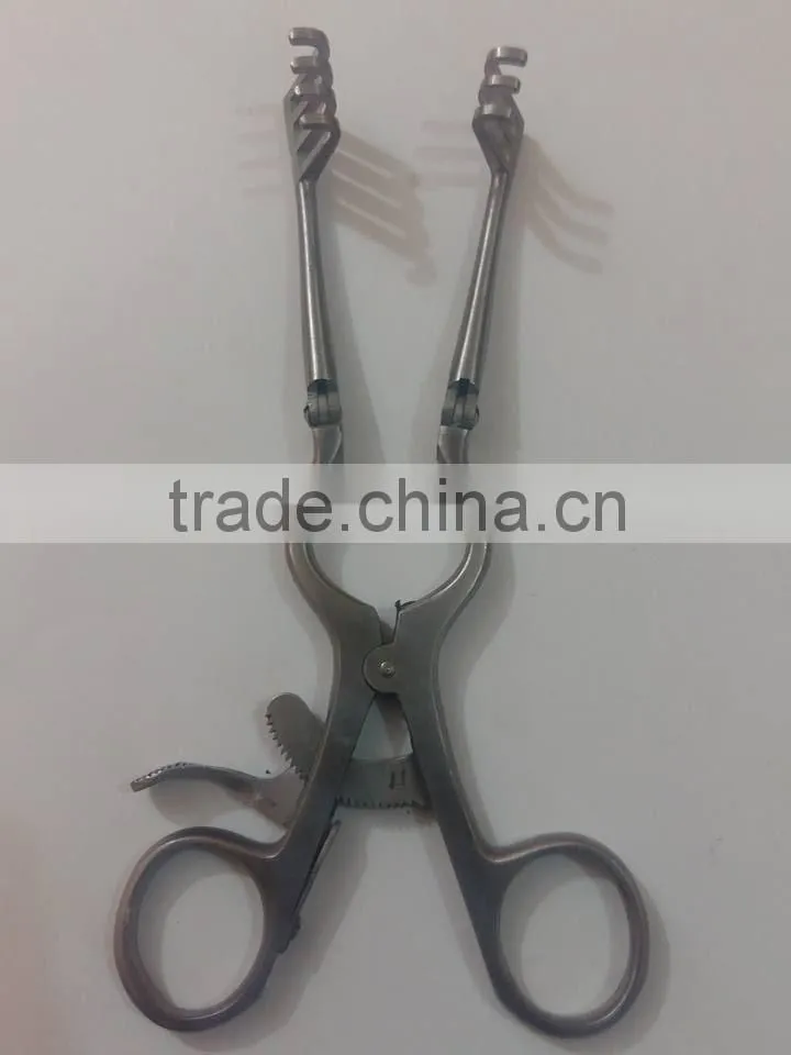 Weitlaner-Wullstein Retractor / general purpose ENT instrument/Weitlaner Wullstein Retractor 3x4 Prongs 13cm