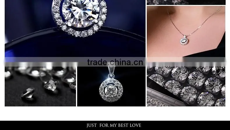 925 sterling silver american diamond necklace sets