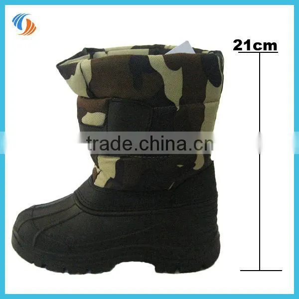 2014 child camouflage snow boots