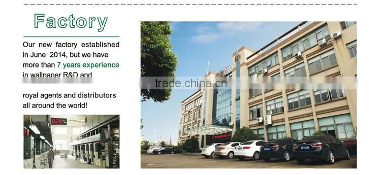 customizable printing plastic wallpaper, traditional special design wallcovering for hotel , anti-static wall sticker store