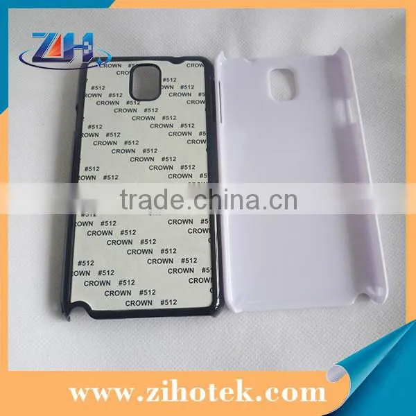 PC sublimation blank case for Samsung Note 3 with aluminum inserts