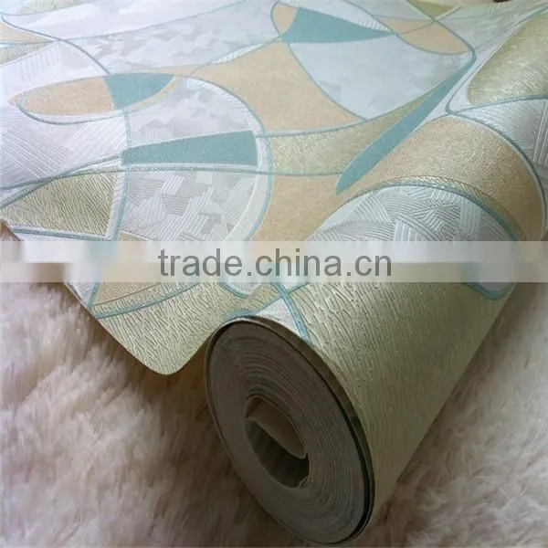 modern style wall paper green 3d effect