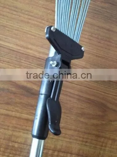 15 Teeth telescope Handle steel garden rake