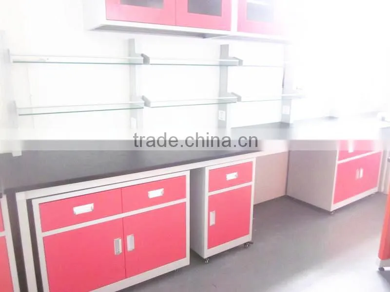 Commercial use experiment furniture stainless steel lab wall bench