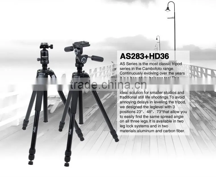Professional cambofoto wholesale extendable camera tripod/tripod