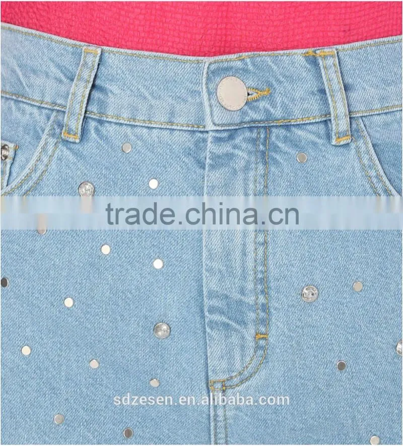 Wholesale Apparel 100% Cotton Sexy High Waist Hot Short Pants Denim Shorts For Women