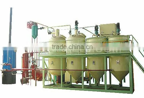 Small size semi-continuous sunflower oil refining machine,oil refining process workshop machine,Sunflower oil refinery equipment