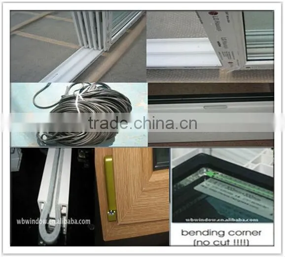 european designs pvc profile aluminium sliding windows