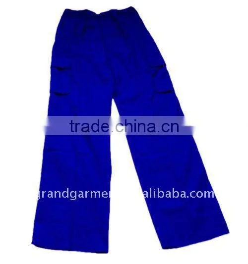 Cheap 100% Cotton Blue Workwear Pants,Working pantalon made in China